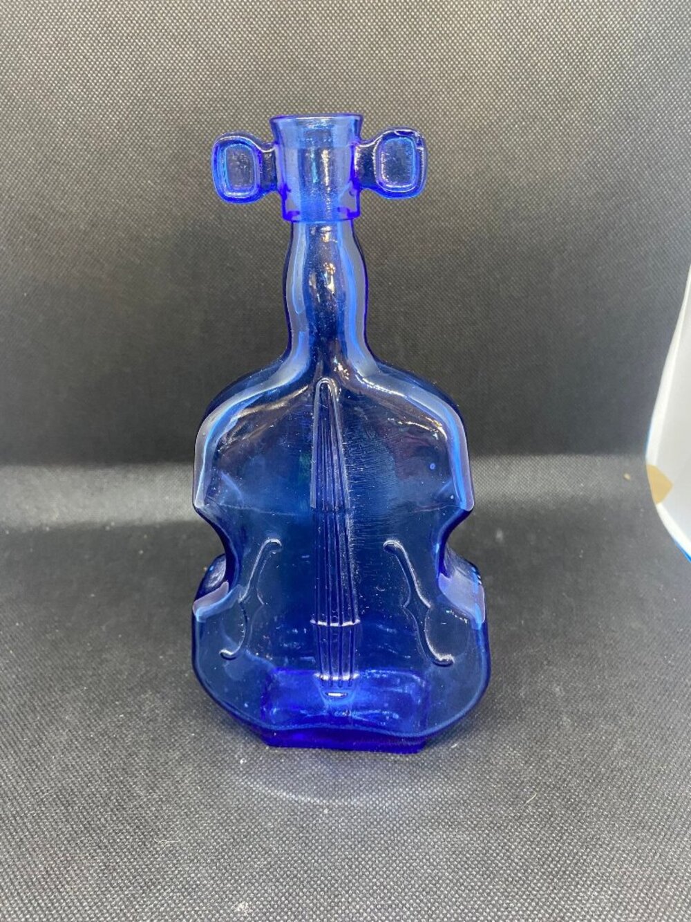 Blue Sapphire Violin Bottle Wheaton Glass
